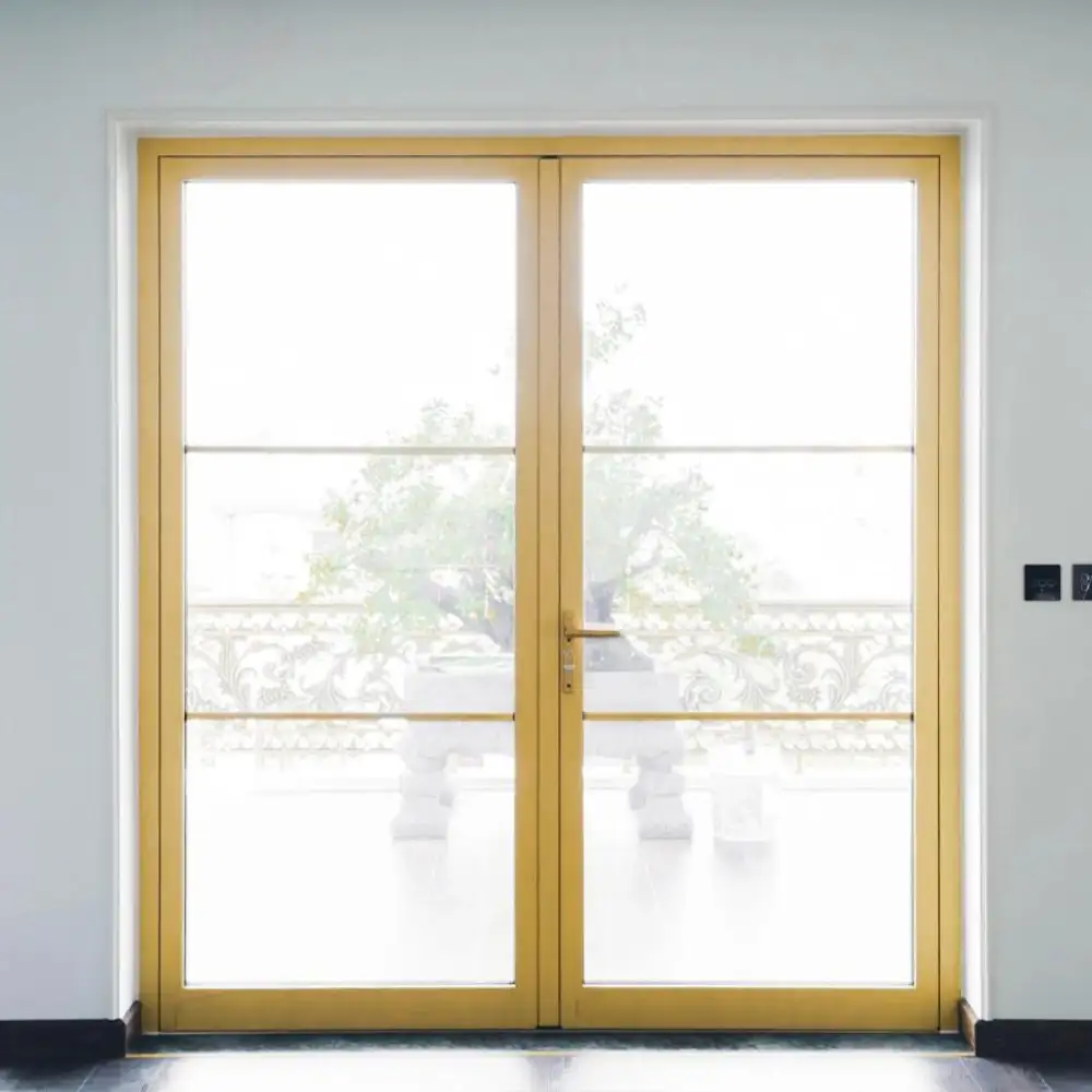 Cửa đi nhôm 2 cánh mở quay ngoài đẹp, đóng mở êm ái, giá tốt